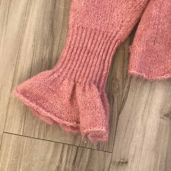 Zara with Ruffles Longsleeves Sweater Pink Size S - Picture 7 of 9